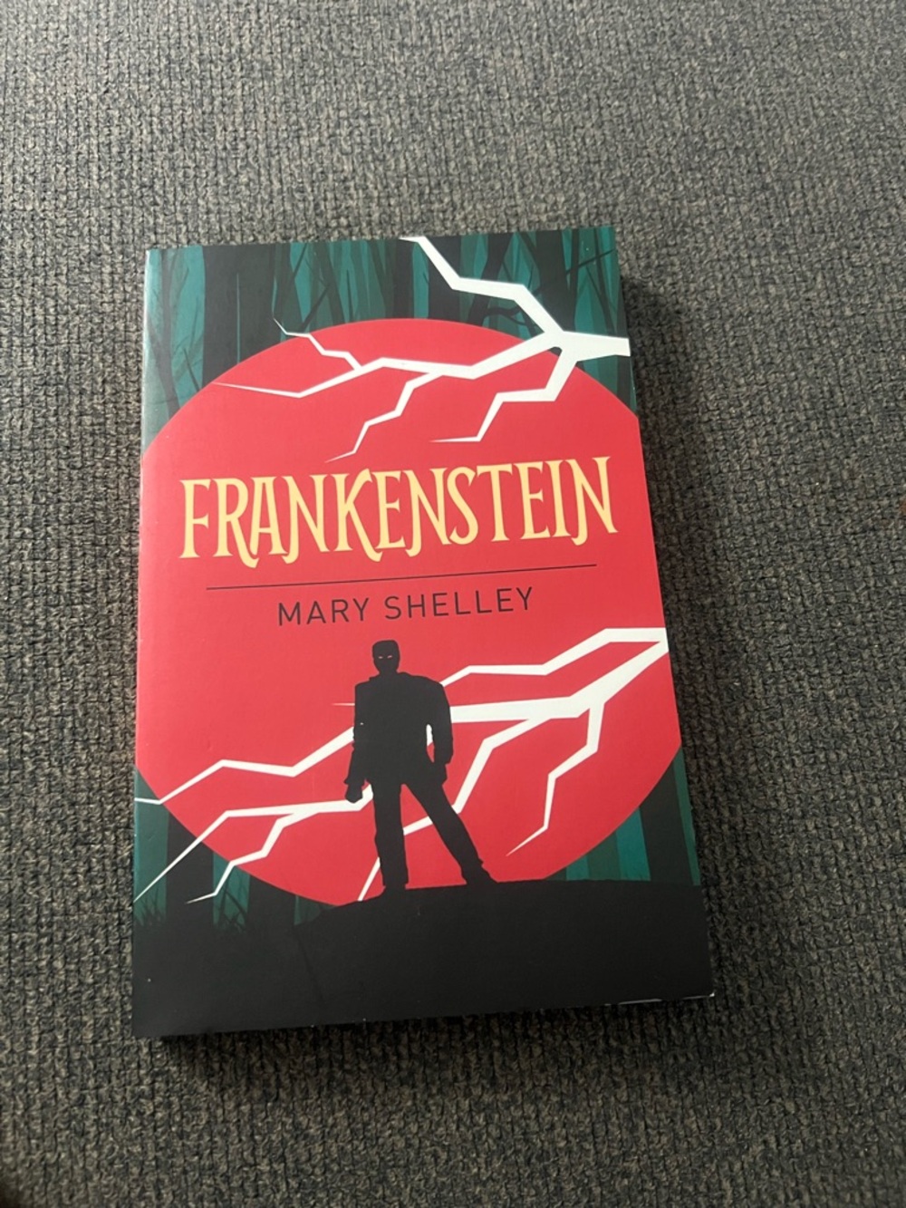 Frankenstein by Mary Shelley - Red & Black Cover